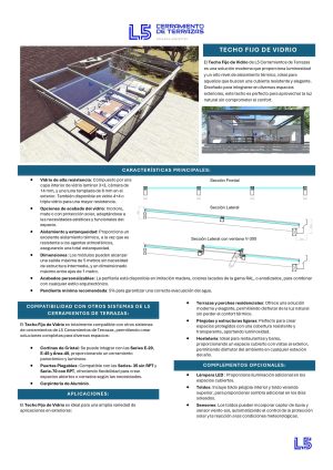 TECHO FIJO DE VIDRIO
